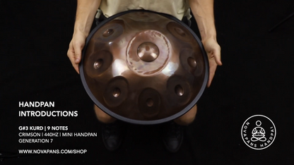 Handpan Generation 7 Mini de viaje · 9 notas